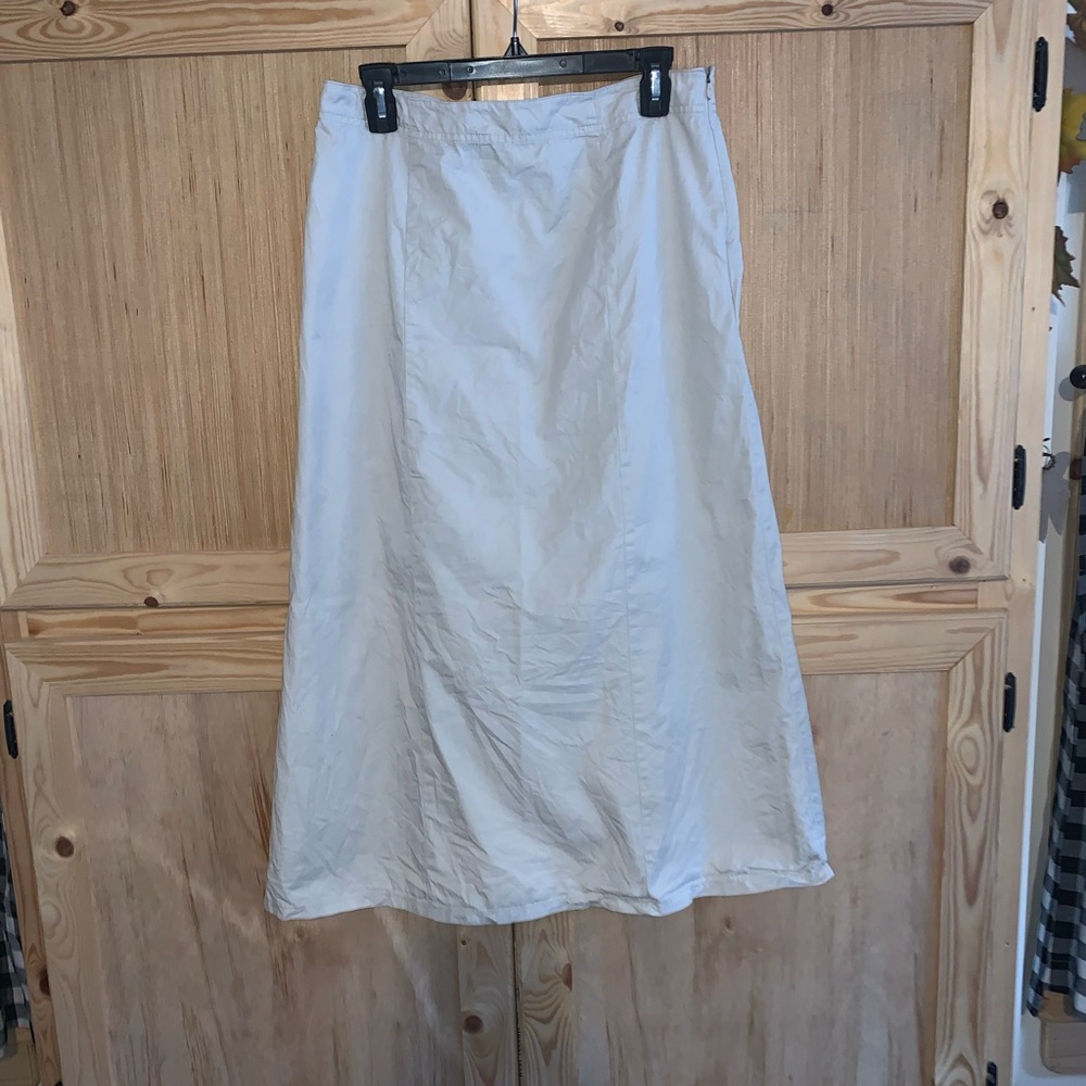 Basic Editions modest khaki skirt size 8